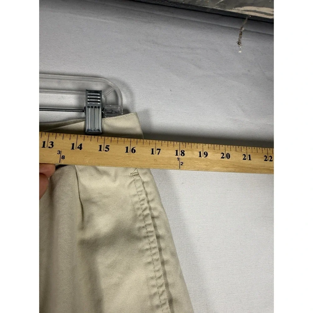 Vintage Polo Ralph Lauren Tyler Shorts Mens 33*/8 Off White Chino Double Pleated
